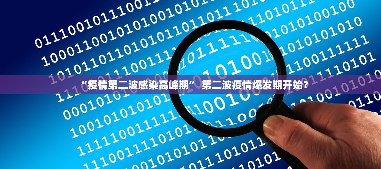 “疫情第二波感染高峰期	” 第二波疫情爆发期开始？