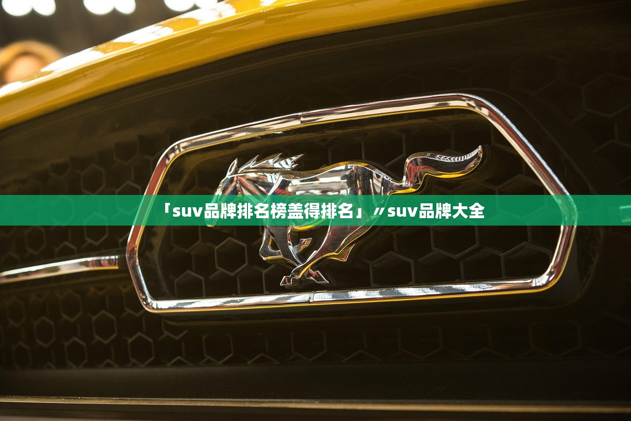 「suv品牌排名榜盖得排名」〃suv品牌大全